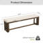Faux Fur Upholstered Bench