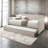 Jagger Fog Fabric Daybed W/Trundle