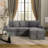 Maslynn Chenille Pull-out Sleeper Sectional-97561014