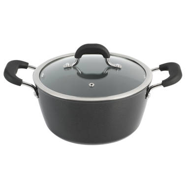 8 qt. Oval Non-Stick Cast Iron Dutch Oven in Black with Lid VS-ZTO