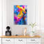 «Vibrant Fire Performance», art mural abstrait coloré et audacieux-129477485
