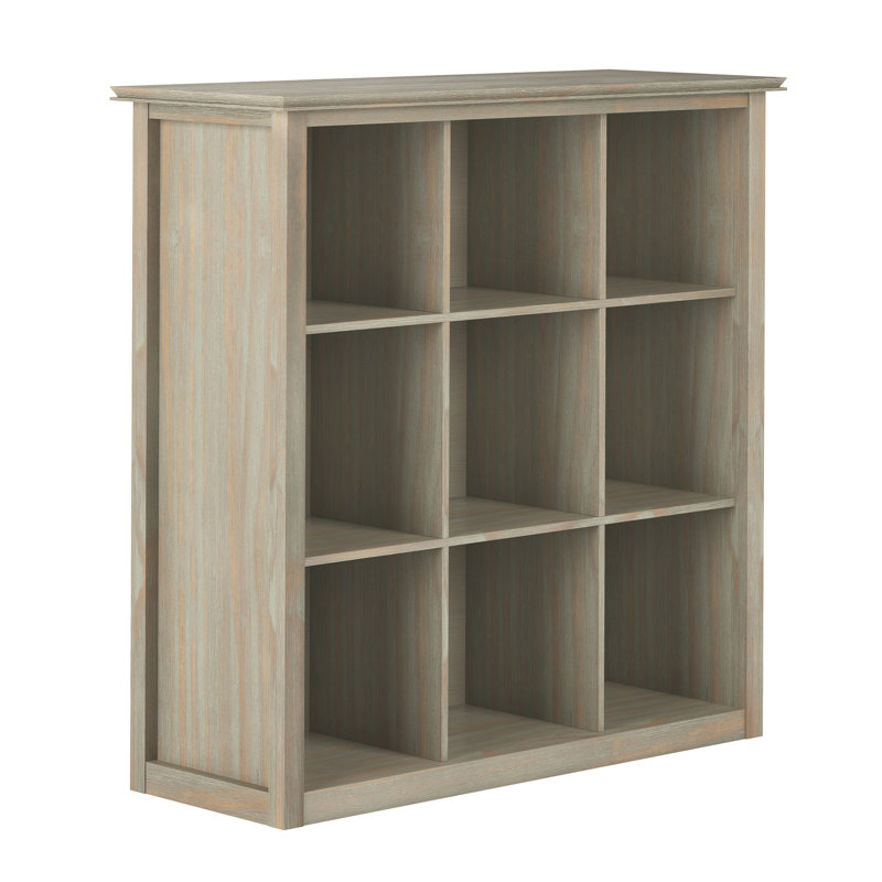 Artisan - 9 Cube Bookcase And Storage Unit - Distressed Grey, Light Brown