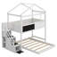 Lit superposé simple au dessus d'un lit double Alansen Kids-24305003