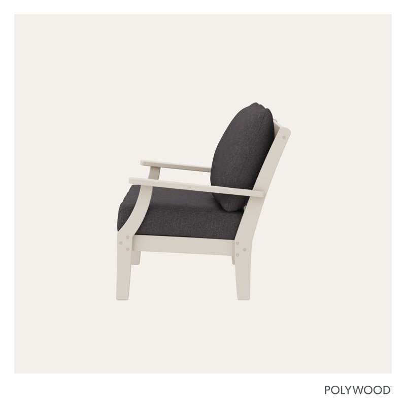 Braxton Deep Seating Loveseat, Sand/Ash Charcoal