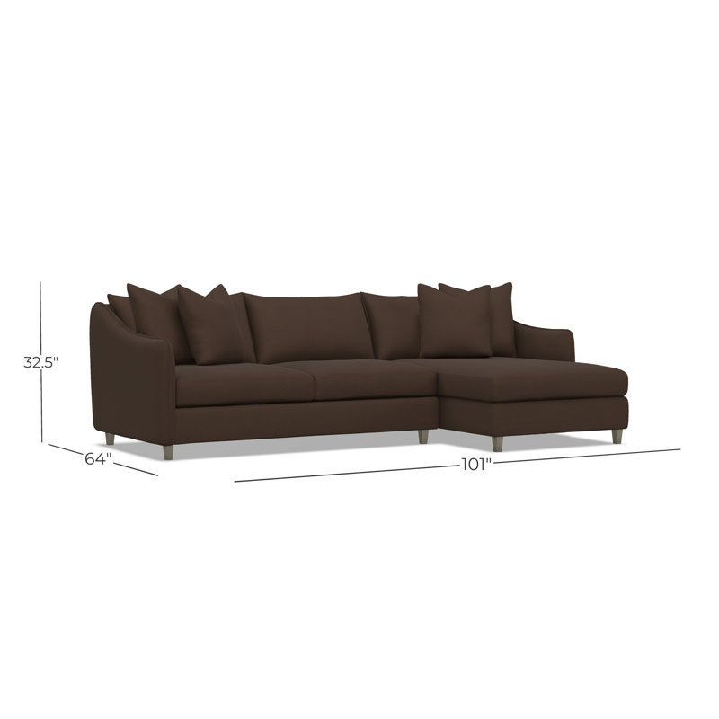 Joli 2 Pc Fabric Sectional, 5553-222