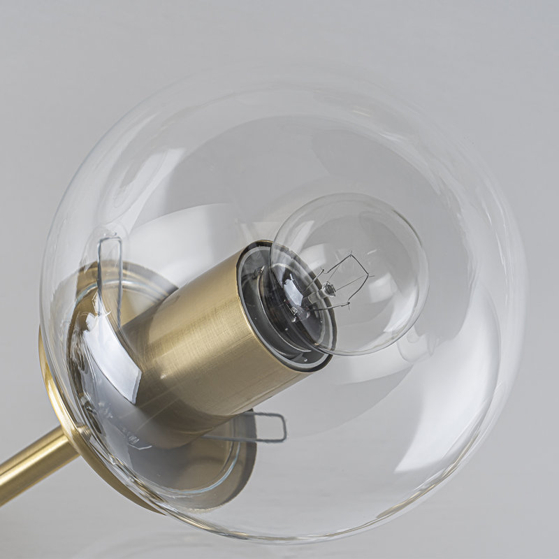 Plafonnier semi-encastré en verre spoutnik 15 lumières Murtie