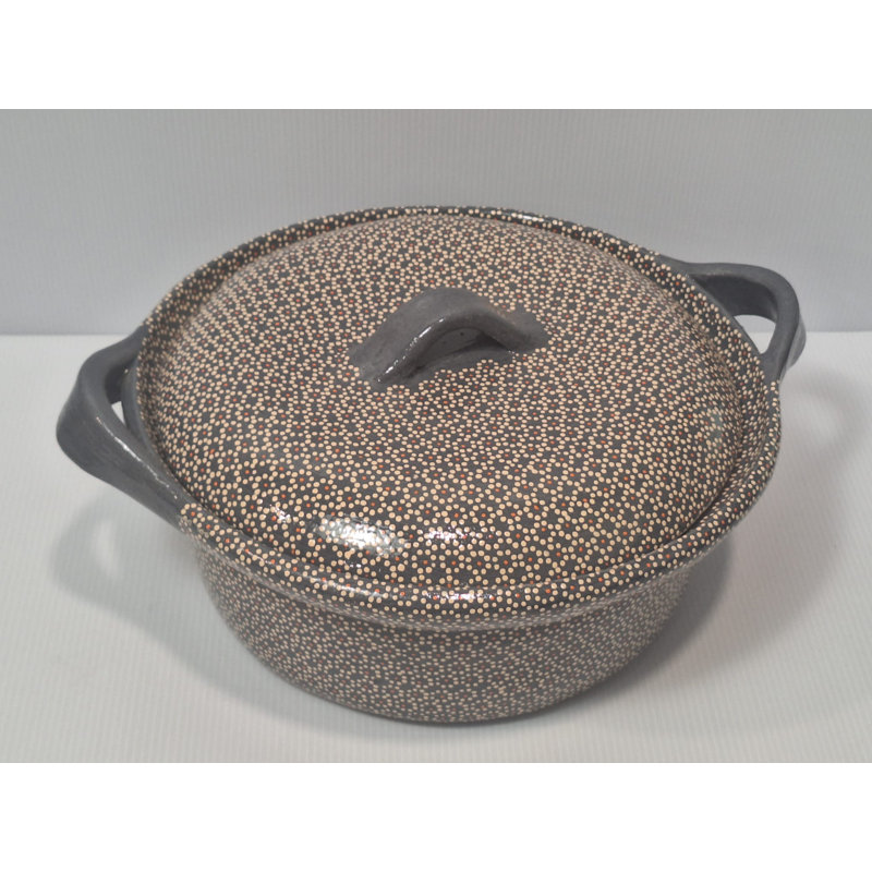 4.5Qt Lead Grey Clay Rice Bowl