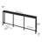 78.7" Narrow Console Table with Power Outlet,Sofa Long Behind Couch Table