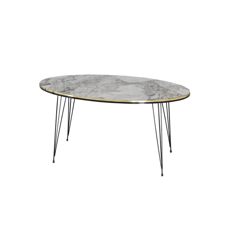 Cafer 35cm Console Table, White Marble
