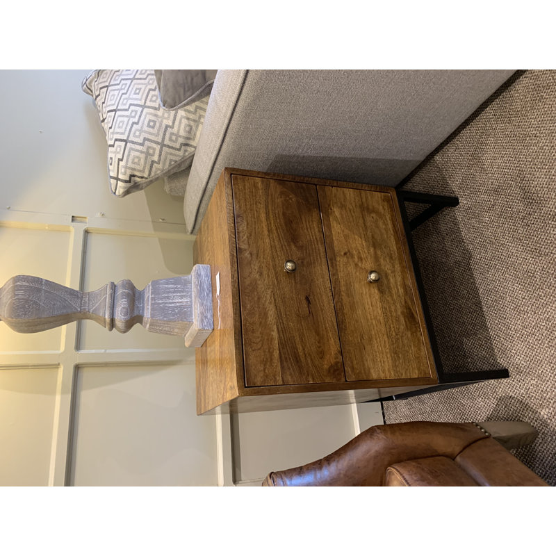 2 - Drawer End Table Built-In Outlets