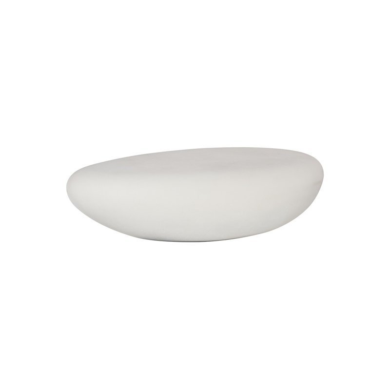 River Stone Solid Coffee Table, 18" H x 66" L x 42" W, Roman Stone