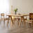 Burlywood Rectangular Solid Wood Dining Table-1725698743