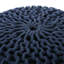 Pouf rond en coton Bordeaux