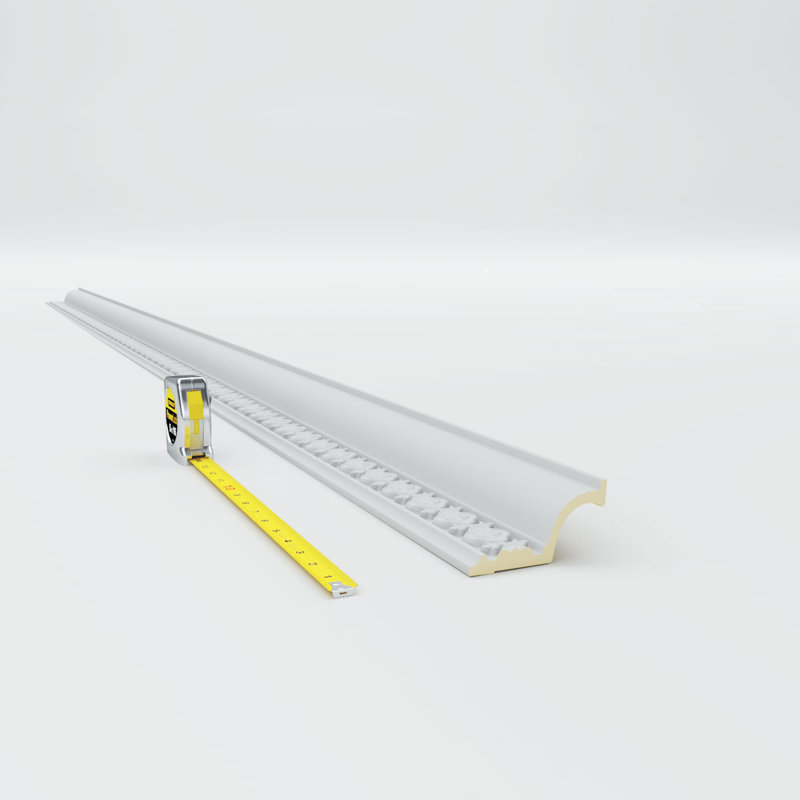 Moulure de couronne de 3 h 7/8 po x l 96 1 po x p 2 1/8 po Amelia