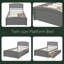 Lit plateforme simple avec deux tiroirs-405435529
