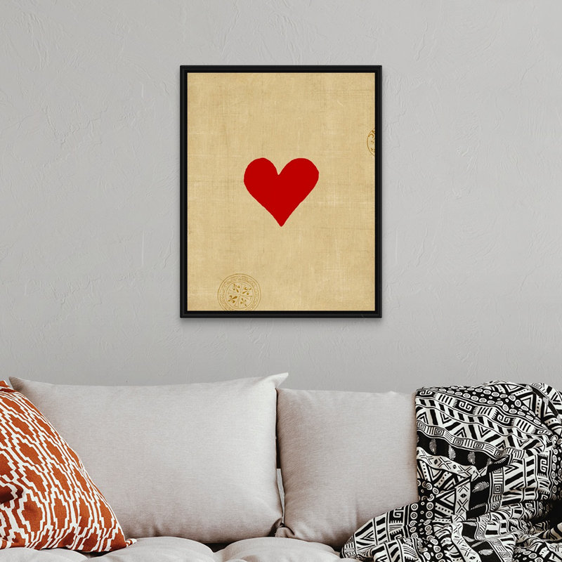 « Small Heart » par vision studio-impression, Cadre noir, H 16 po x l 13 po x P 1,75 po