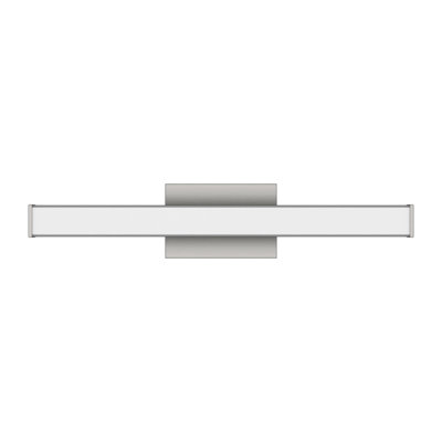 Edge Advantage 24in LED Bathroom Vanity and Wall Light 24W 2,050 Lumens 5-CCT Selectable 2700-3000-3500-4000-5000K in Brushed Nickel with Adjustable Backplate