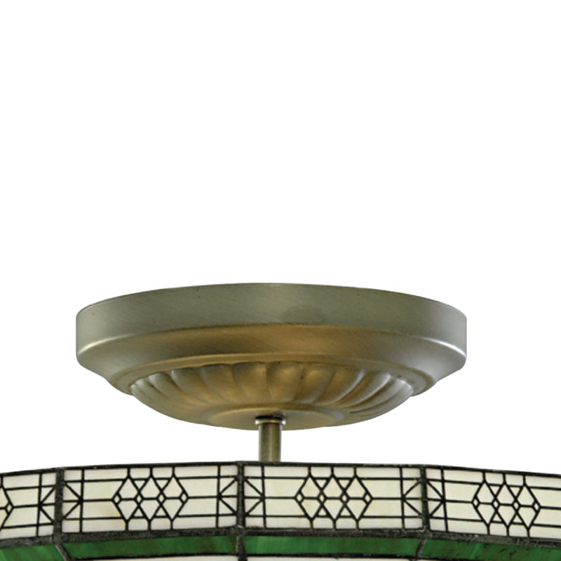 Blarney Glass Semi Flush Mount
