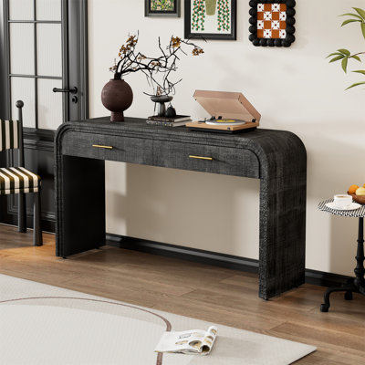 Console à silhouette rétro unique avec style ouvert