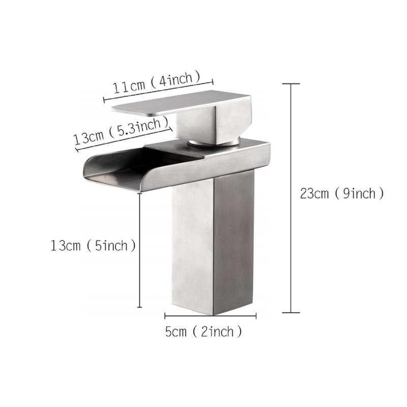Topcraft Single Handle Single Hole Bathroom Sink Faucet