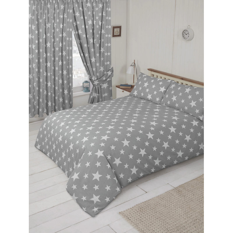 STARS Grandison Pencil Pleat Semi Sheer Curtain, Grey