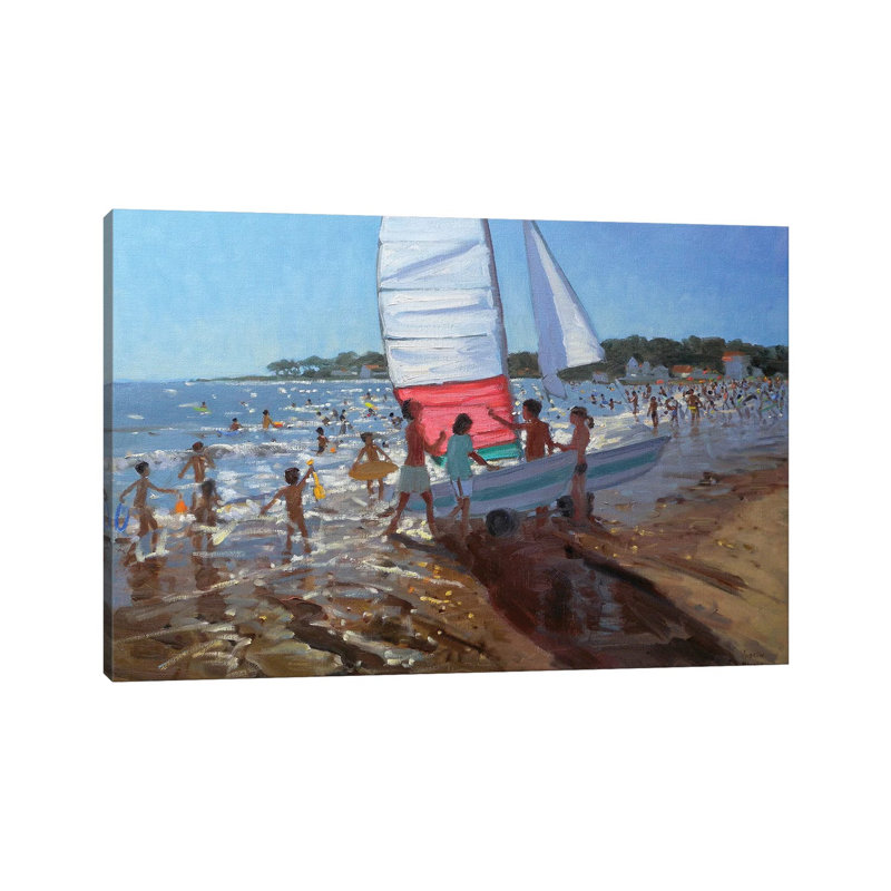 Sailboat, Palais Sur Mer by Andrew Macara - Wrapped Canvas Print, 66.04 cm H x 45.72 cm W x 1.91 cm D