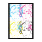 Iris Portrait In CMYK - Picture Frame Print