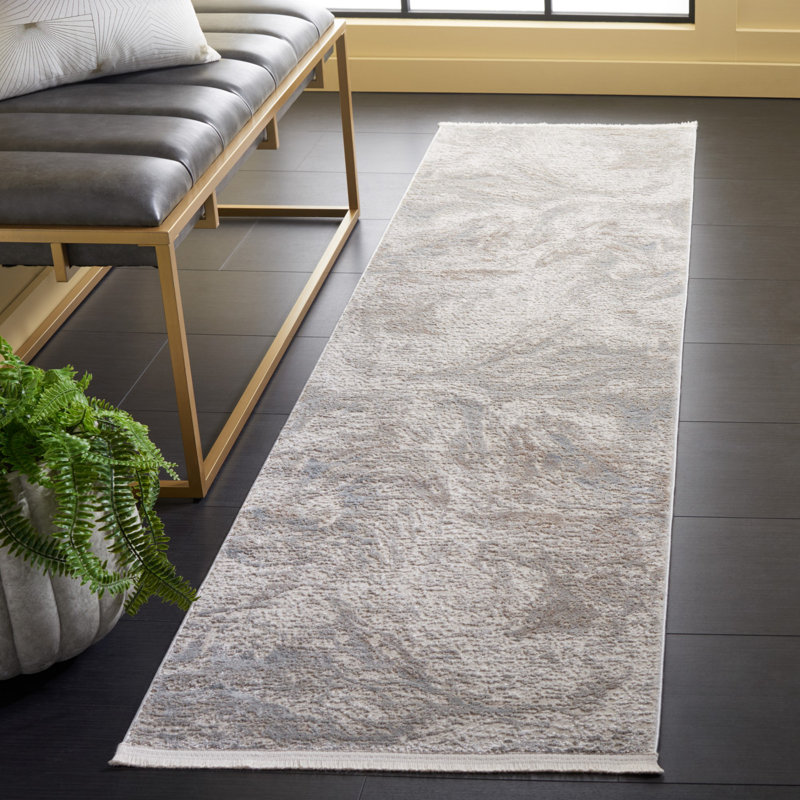 Tapis abstrait Platinum Performance, Tapis de couloir 2 pi 2 po x 8 pi