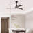 52" Ceiling Fan, Indoor Outdoor Ceiling Fan With Light With Remote Control, Noiseless Reversible Motor, 6 Speed ,3 Color , For Patio Living Room, Bedroom, Office,Indoor-763222158-763222156