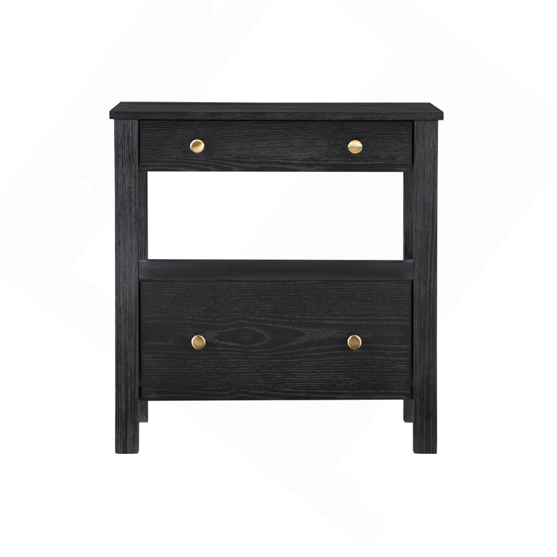 Table de chevet 2 tiroirs