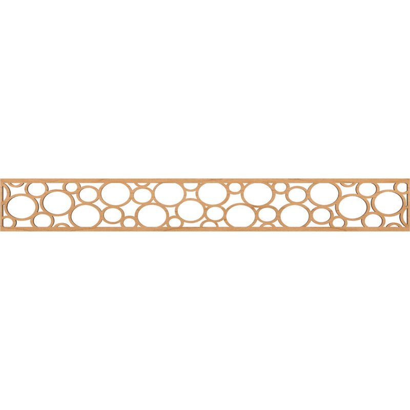 Moulure de chantournage, H 6 po x l 46,5 po x P 0,25 po, Érable