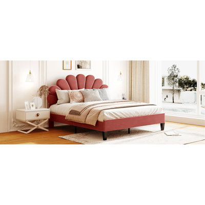 Lit plateforme tapissier Marcene