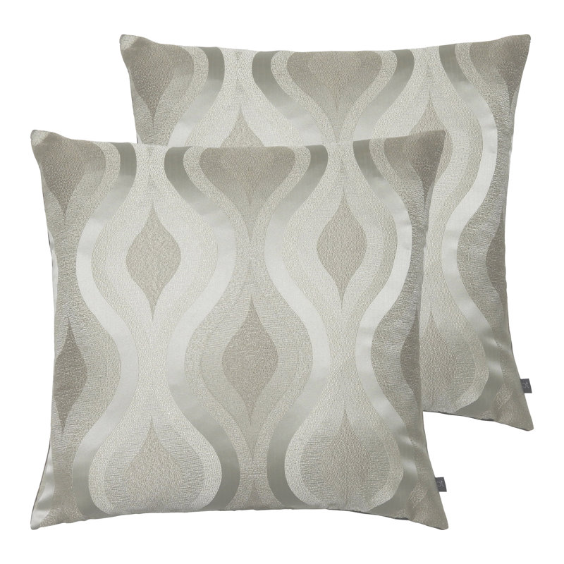 Scotti Geometric Square Cushion, Vellum