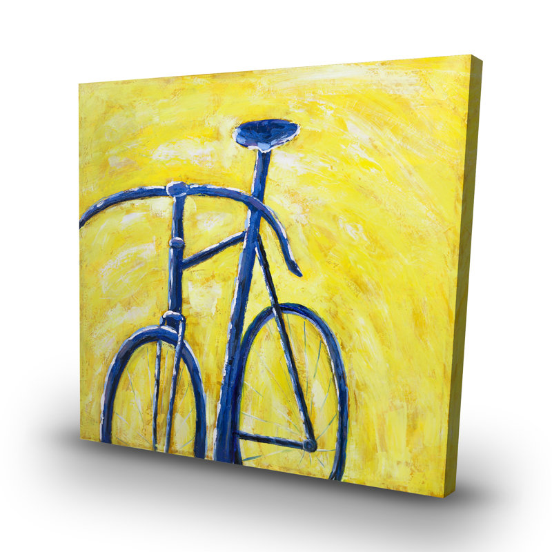 bike on background - 32"x32" art on canvas