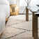 Mansel Trellis Area Rug for Living Room Bedroom Dining Room, Off White/Charcoal