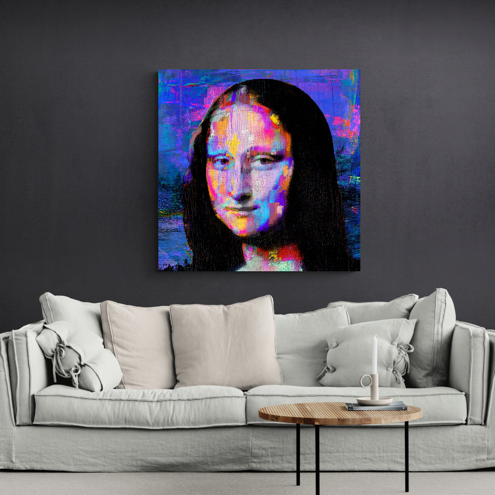 ATX Art Group LLC Mona Lisa 2 On Canvas by Stephen Chambers Print