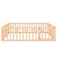 Structure de lit pour grand lit en bois avec clôture et porte-124917792-124917797