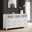Commode blanche à 7 tiroirs