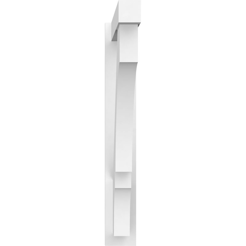 Balançoire balboa en PVC de qualité architecturale avec extrémités en bloc, H 36 po x P 36 po, L 5 po