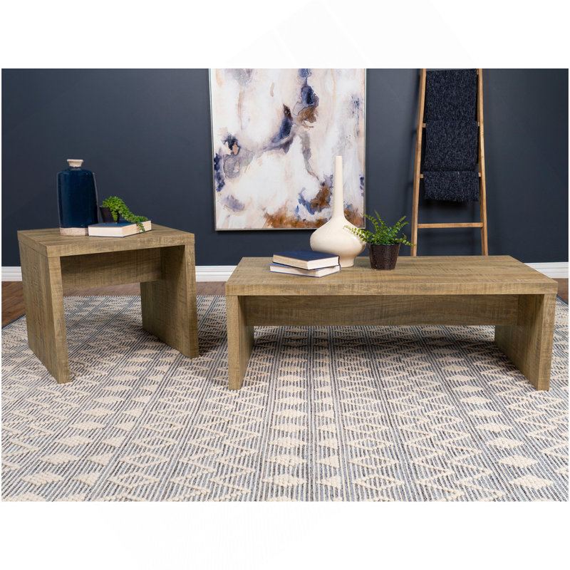 2-Piece Rectangular Coffee And End Table Set