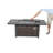 Aluminum/Wicker Propane Fire Pit Table