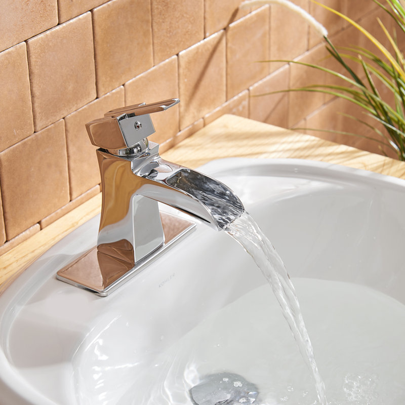Single-Hole Single-handle Bathroom Faucet with Drain Assembly, Chrome