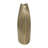 Modern Metal Aluminum Decorative Vase with Sleek Curved Textured Design and Sculptural Contemporary Minimalist Styling for Accent Table or Shelf Display in Living Room or Entryway Decor Piece-1858676081-1862677119