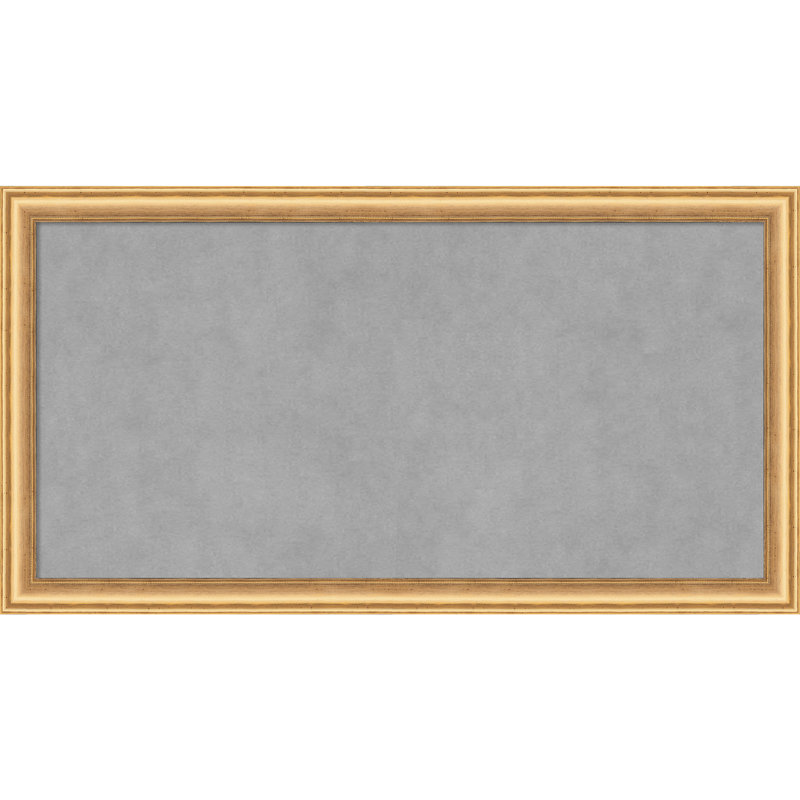 Tableau magnétique magnétique en métal, 14" H x 26" W, Or