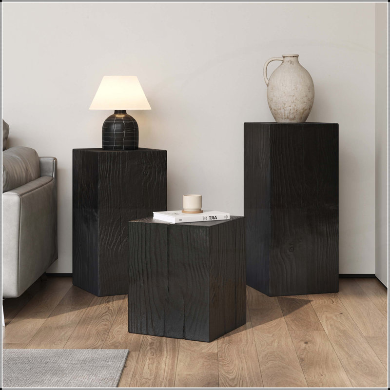 Ensemble de tables d'appoint style rétro MGO, tables de bout empilables pour le salon et la chambre à coucher, durables et polyvalentes