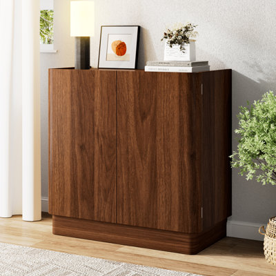 Sideboard Buffet Cabinet With Storage, 31In Large Wood Credenza Accent Cabinet For Dining Room Living Room Entryway by Ebern Designs