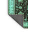 Tapis oriental en laine / polyester tissé à la machine en turquoise / noir-76836552