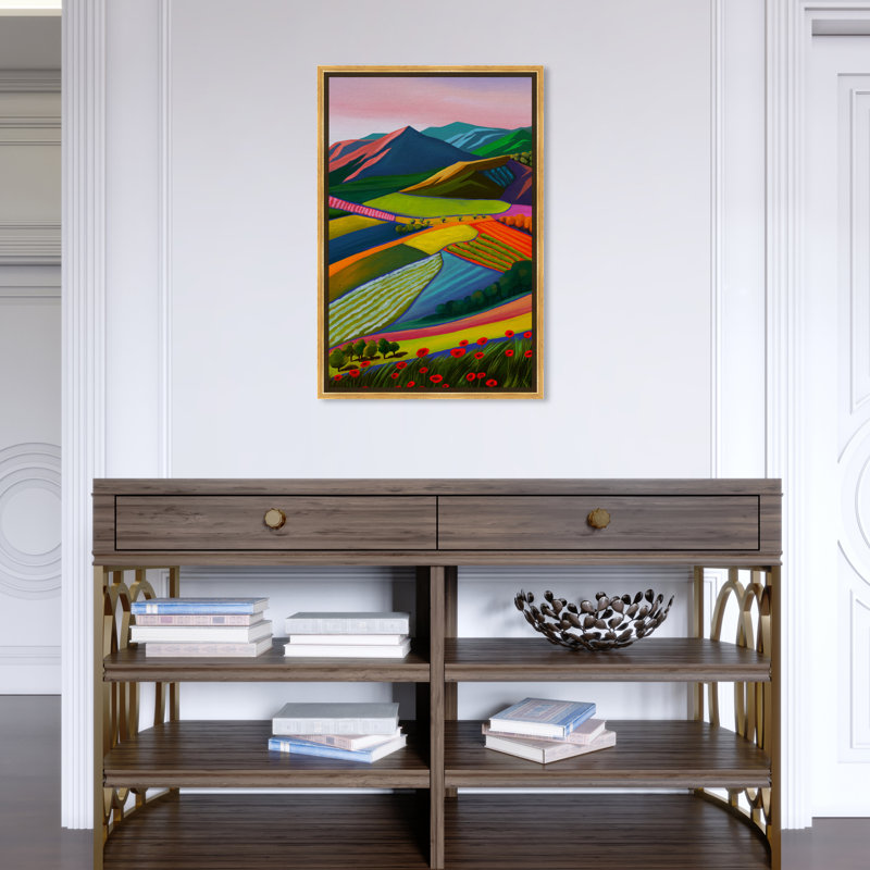 «My Bright Beautiful View», reproduction d'impression sur toile, H 24 po x l 16 po x P 1,5 po, Toile encadrée d'or