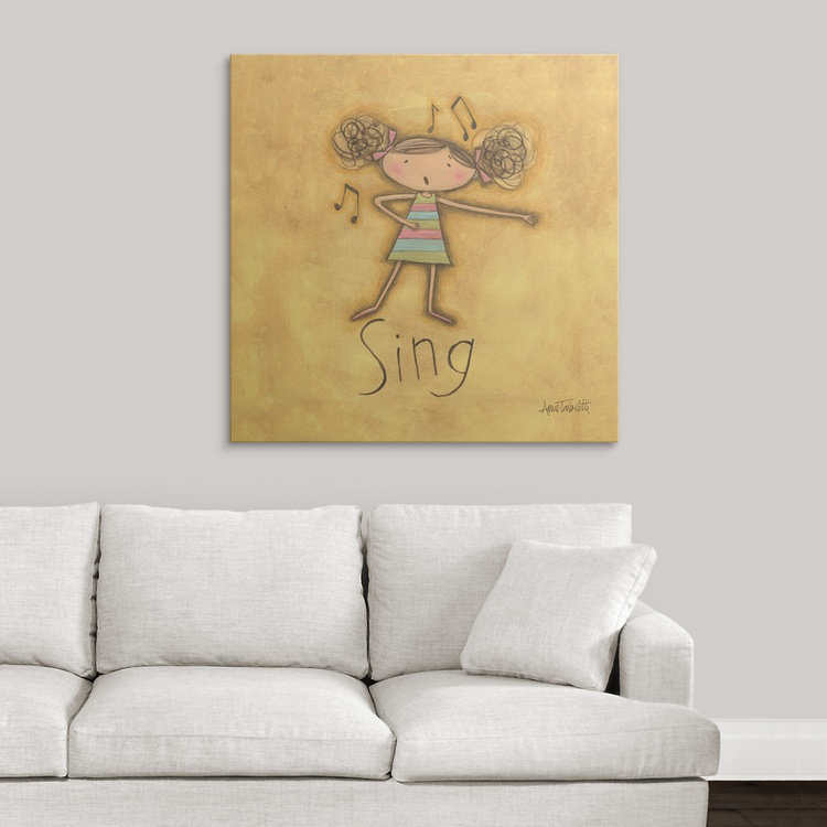 «Sing» Shavano, reproduction d'art, H 35 po x l 35 po x P 1,5 po, Toile