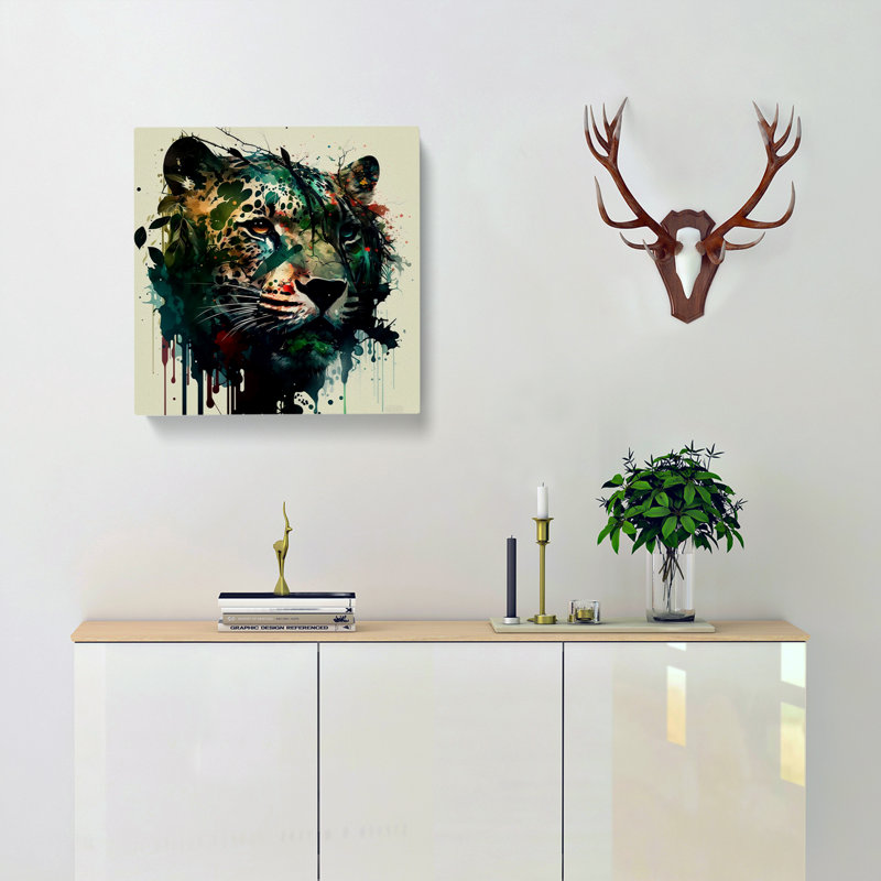 Jungle Splatter Art - No Frame Print